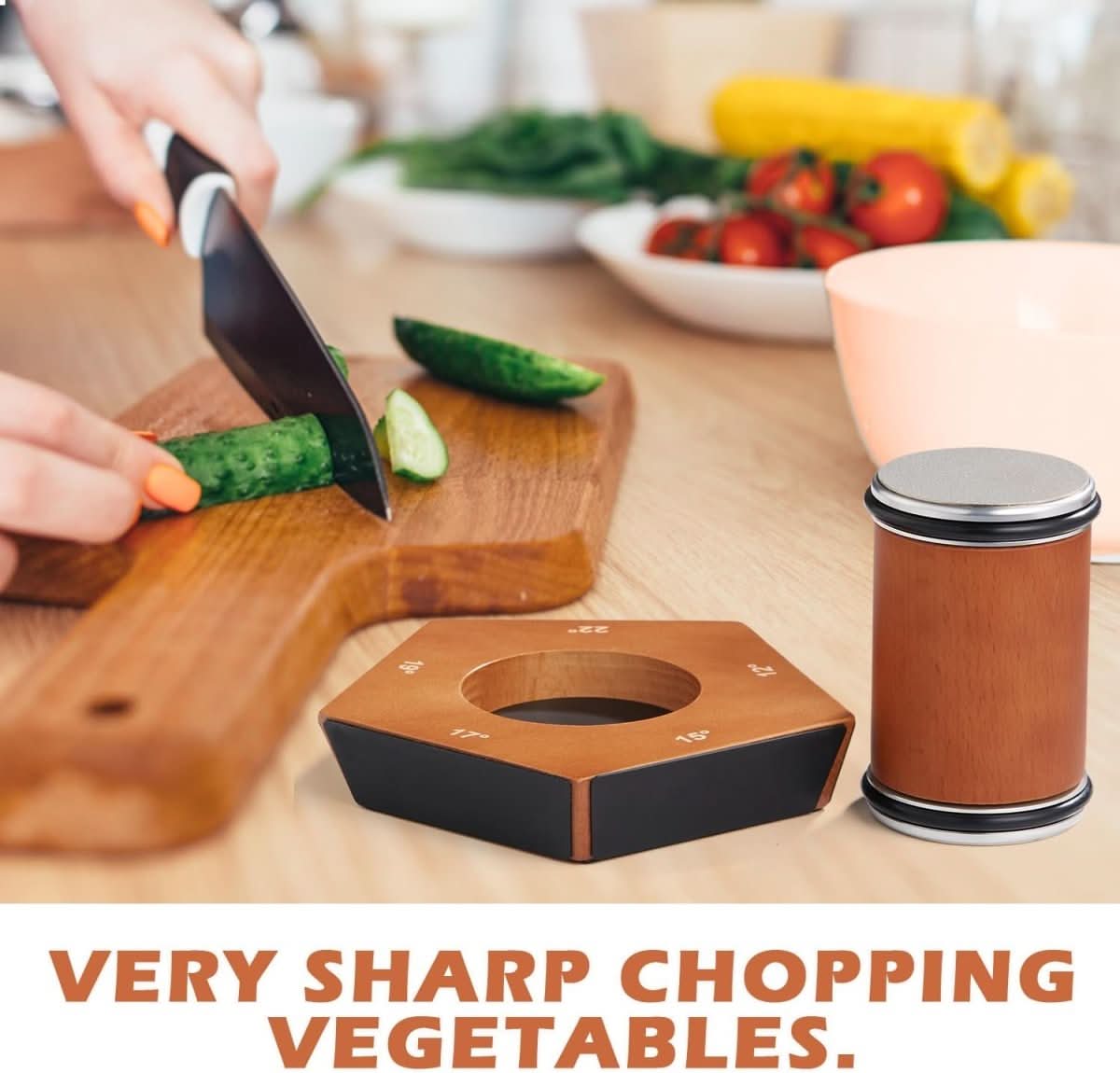 SHARPROLL – Manual Diamond Roller Knife Sharpener for Effortless Precision