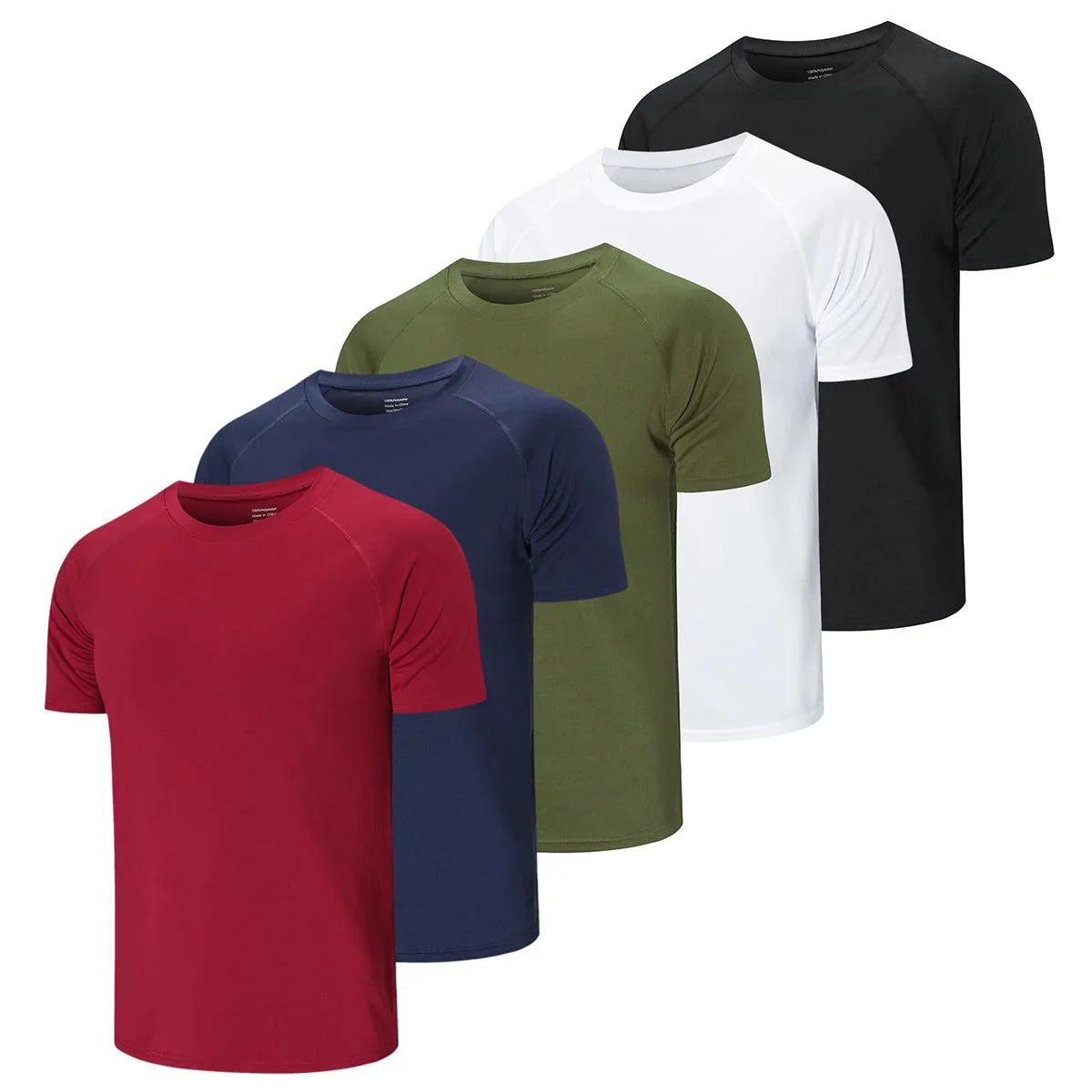Tech Men's Quick Dry Shirts 5 Pack