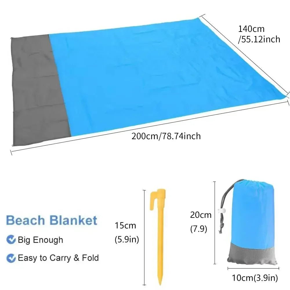 SHOREMAX – Extra Large Waterproof Beach Blanket for 5–7 People Outdoor Relaxation
