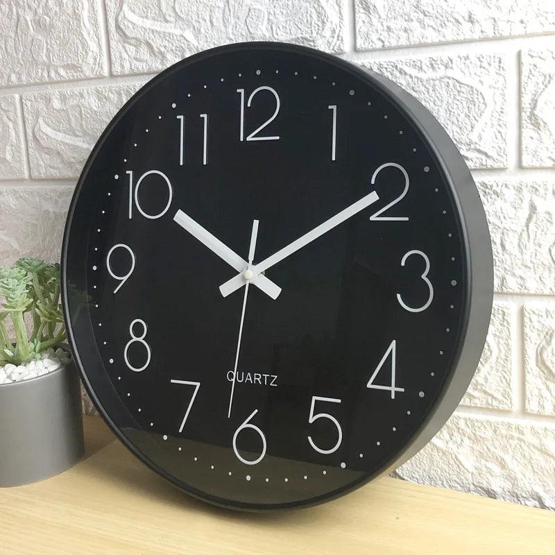 SILENTICK – 12-Inch Silent Non-Ticking Wall Clock for Modern Decor