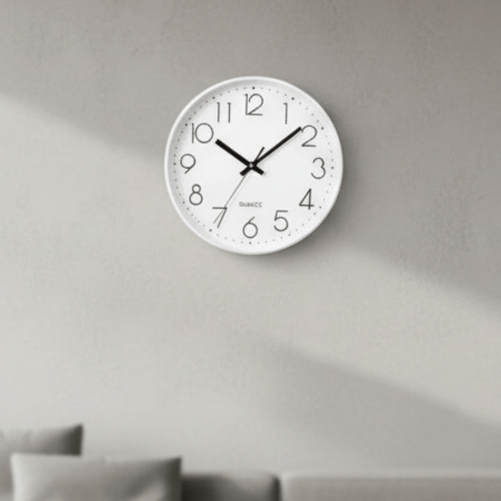 SILENTICK – 12-Inch Silent Non-Ticking Wall Clock for Modern Decor