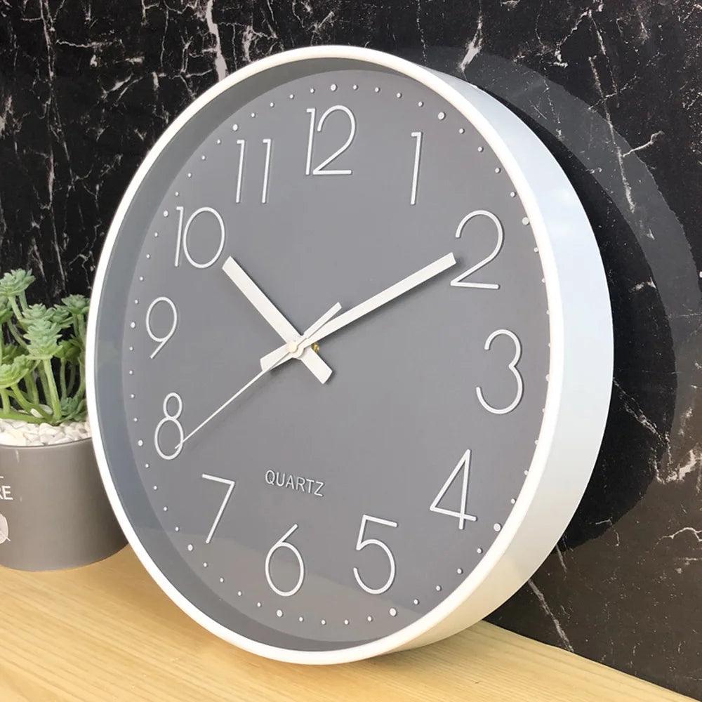 SILENTICK – 12-Inch Silent Non-Ticking Wall Clock for Modern Decor