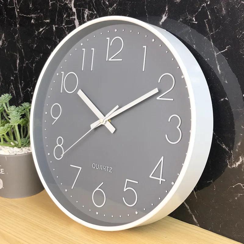 SILENTICK – 12-Inch Silent Non-Ticking Wall Clock for Modern Decor