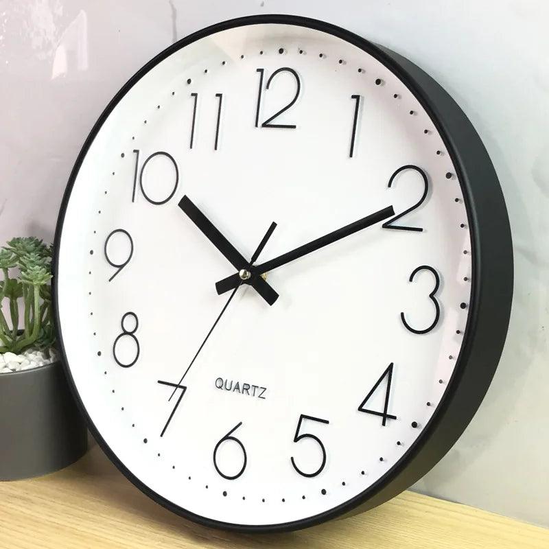 SILENTICK – 12-Inch Silent Non-Ticking Wall Clock for Modern Decor