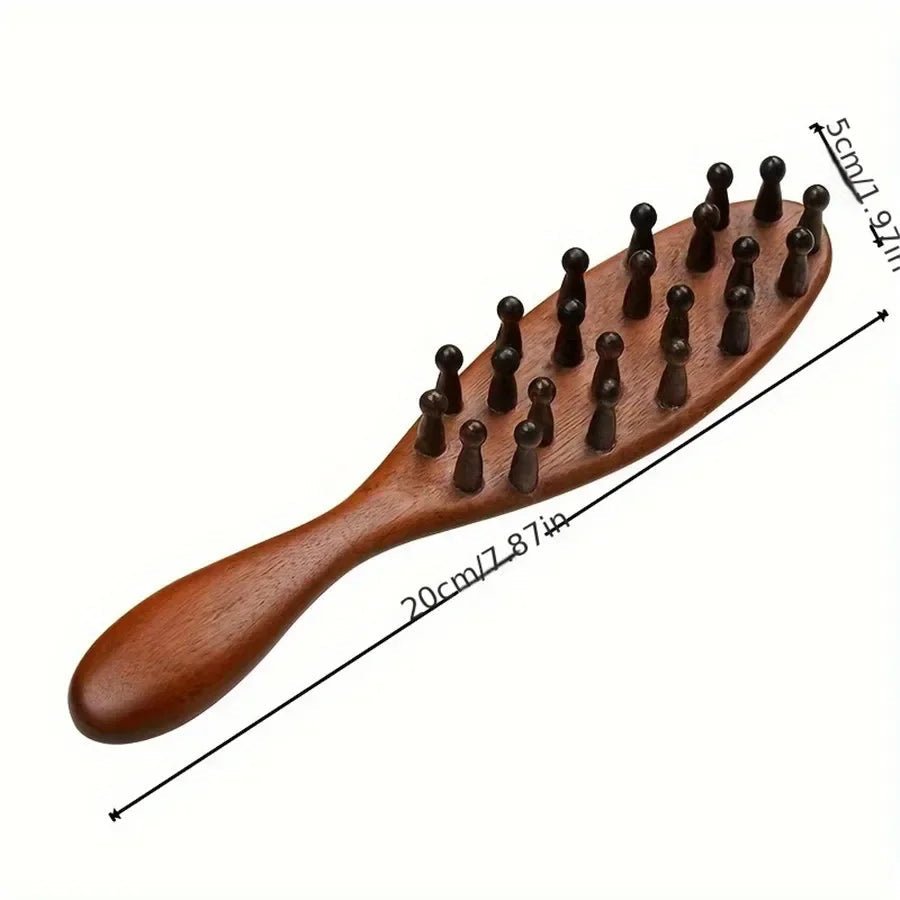 SILVAROSE – Rosewood Massage Comb for Scalp Stimulation & Pain Relief