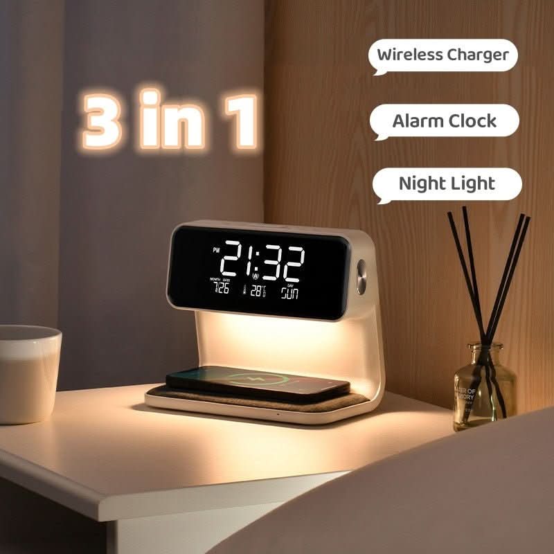 SleekStation – Clutter-Free Nightstand Solution with Touch Lamp