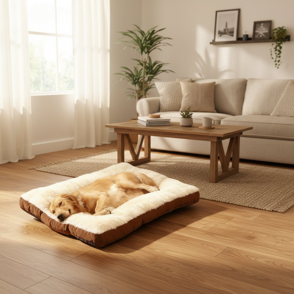 SLEEPDEN – Premium Dog Bed with Supportive Foam & Soft Cotton Cover