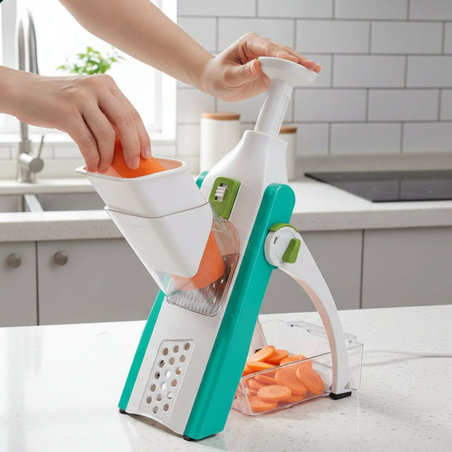 SLICEPRO – 5-in-1 vegetable slicer for effortless preparation