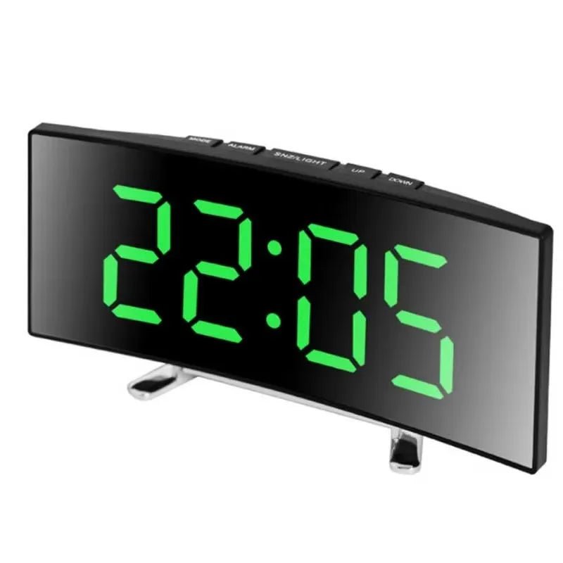 SMARTREFLECT – Curved LED Mirror Alarm Clock for Modern Spaces