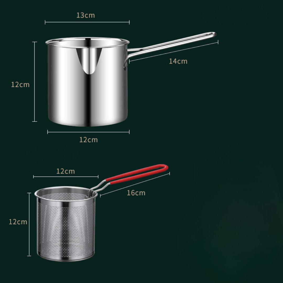 Snackpot – Stainless Steel Fryer for Crispy Snacks and Oil-Saving Cooking