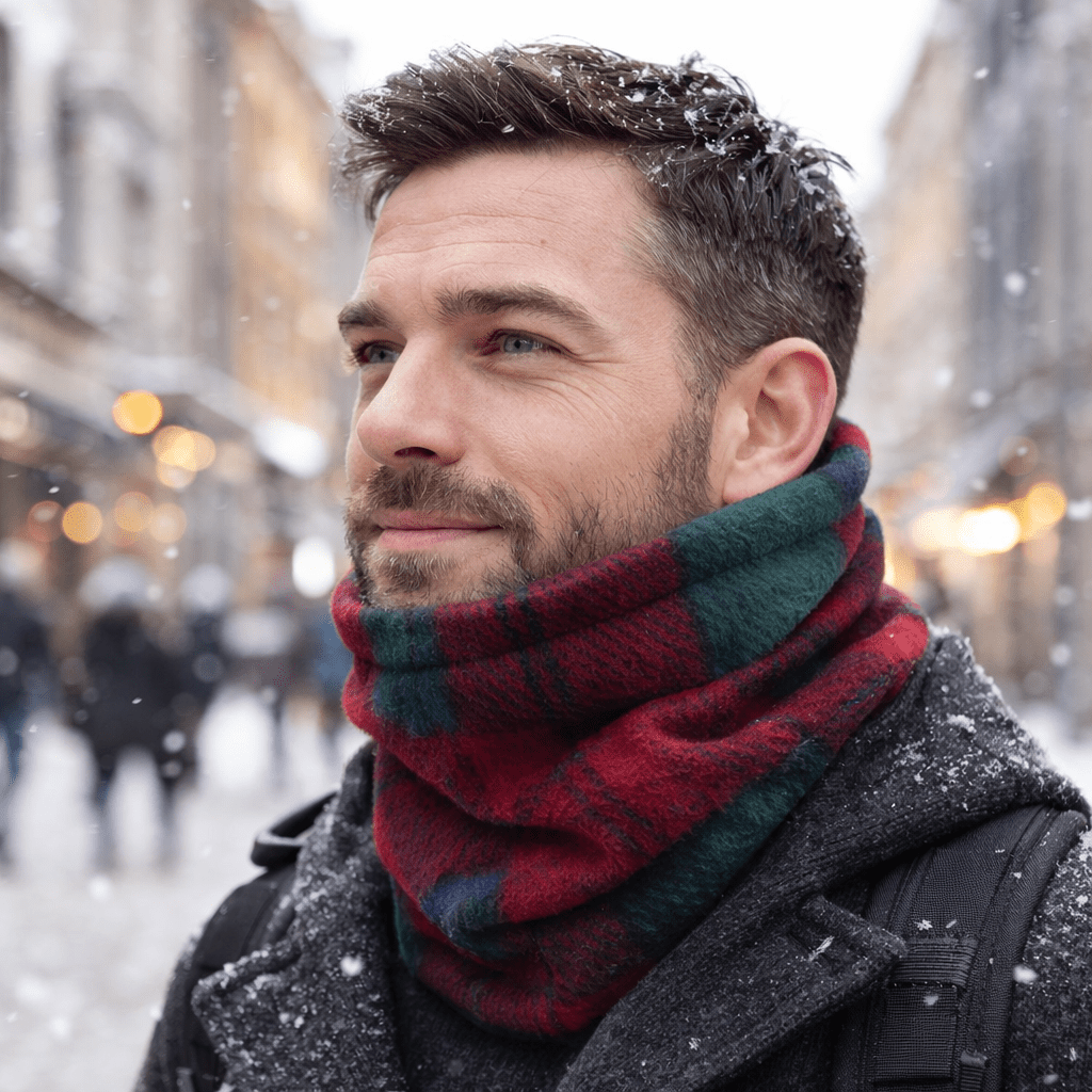 SNOWBAND – Adjustable Winter Neck Gaiter with Fleece Lining for Outdoor Use