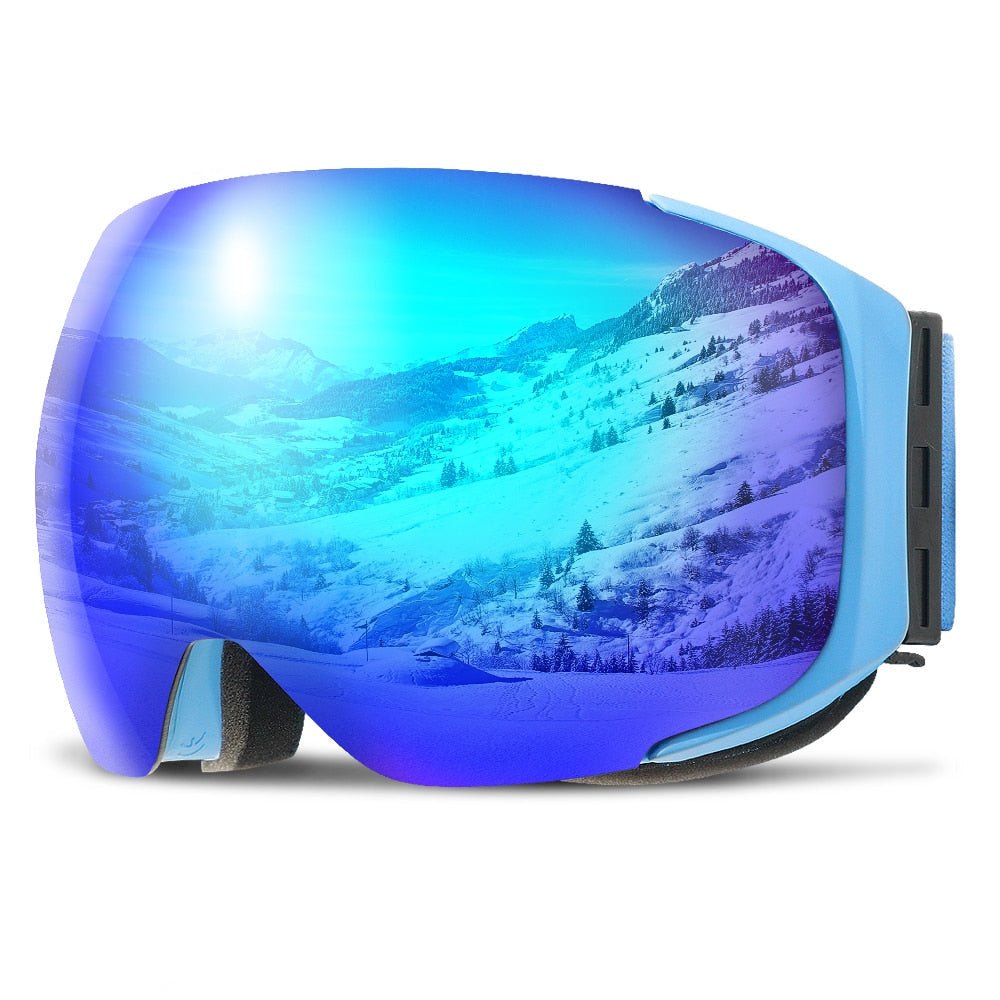 SNOWREFLECT – Premium Magnetic UV400 Anti-Fog Ski Goggles with Quick-Change Lenses