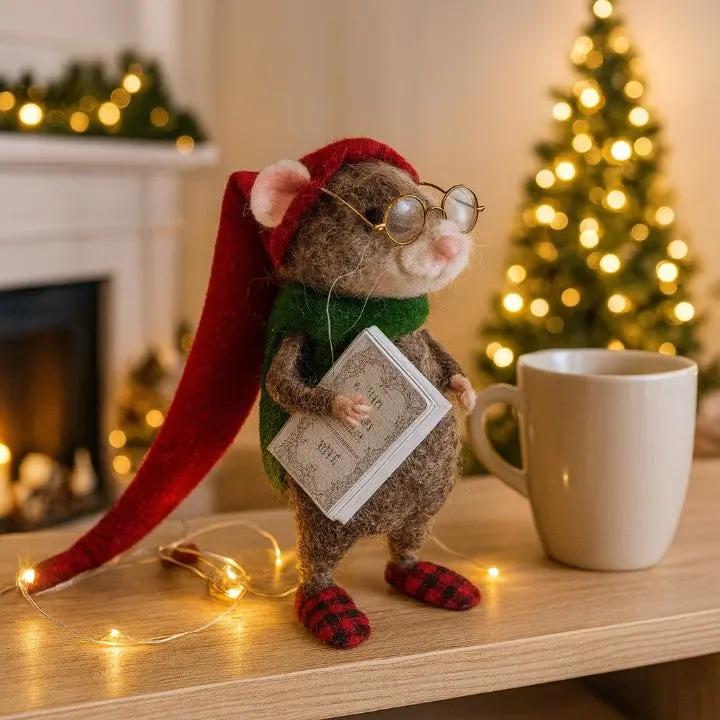 SNUGMICE – Handmade Felt Mouse Ornaments for Cozy Home Decor