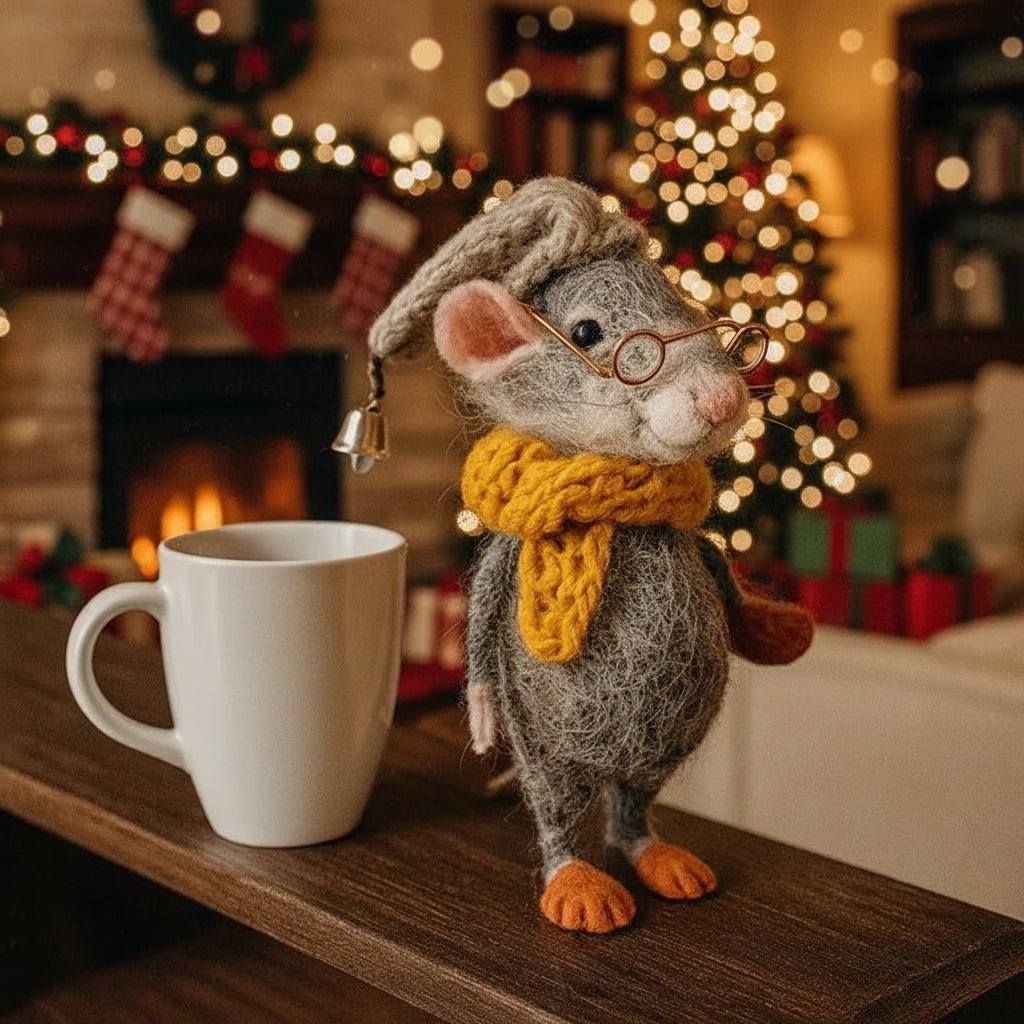 SNUGMICE – Handmade Felt Mouse Ornaments for Cozy Home Decor