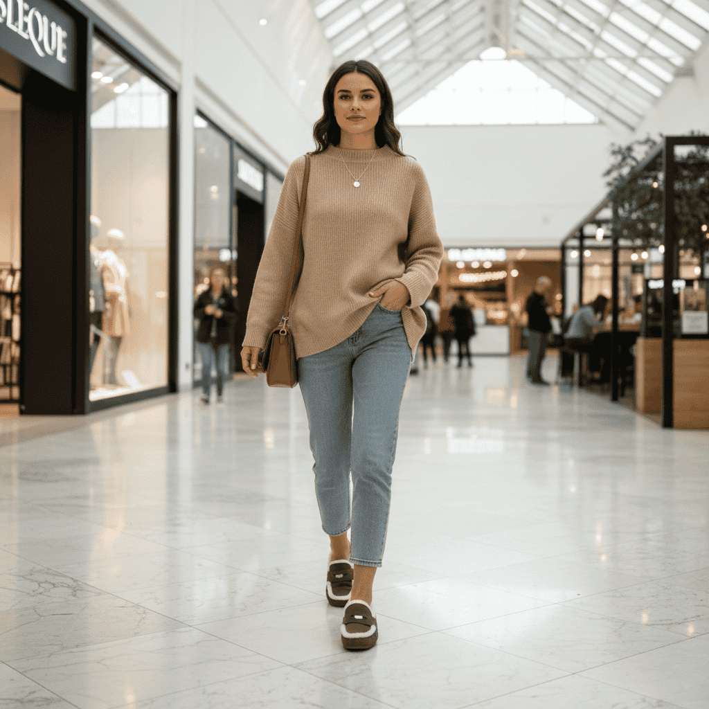 SOFTCLASS – Women’s Suede Loafers with Wool Lining and Timeless Round Toe
