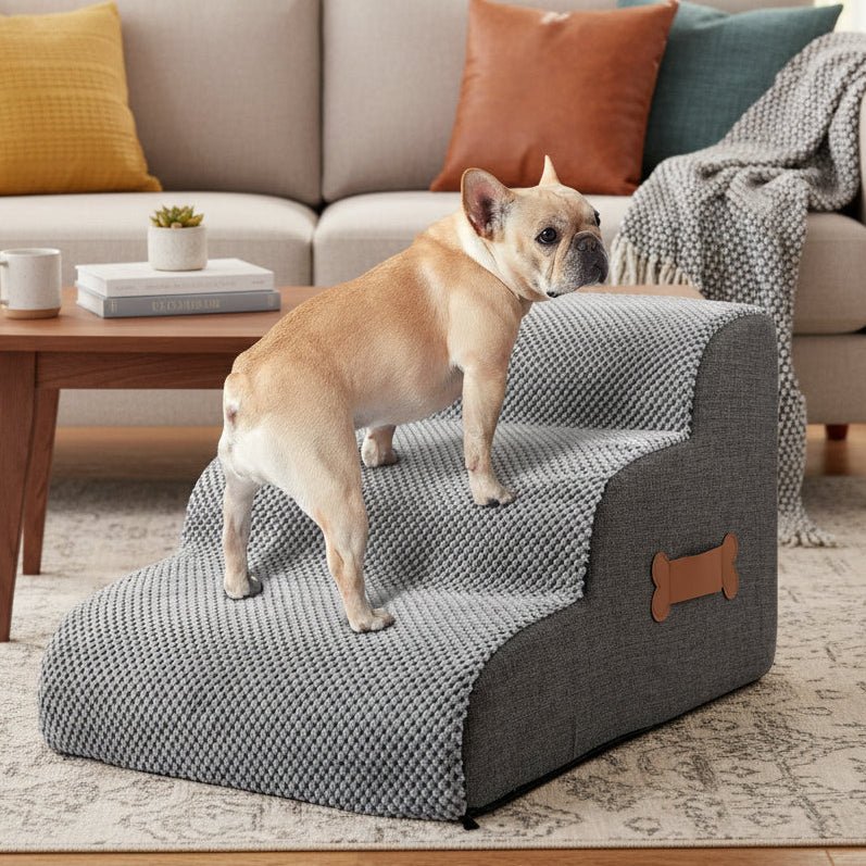 SOFTCLIMB – Soft Dog Stairs for Bed with Gentle Incline