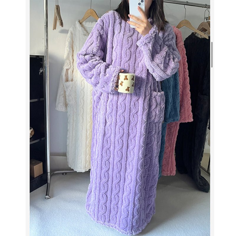 SOFTEMBER – Cozy Winter Nightdress Crafted from Cotton Flannel