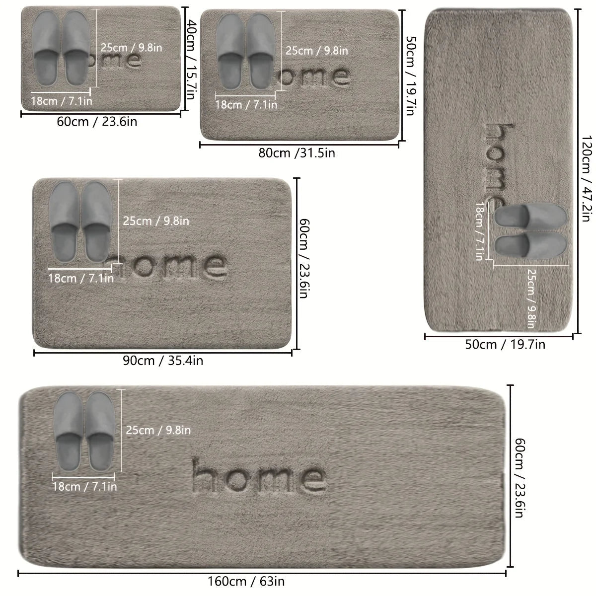 SOFTSTEP – Non-Slip Absorbent Flannel Mat for Everyday Home Use