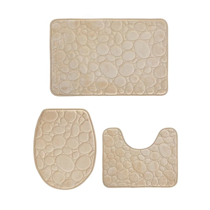 Softura – 3-Piece Non-Slip Bathroom Mat Set with Comfort & Style