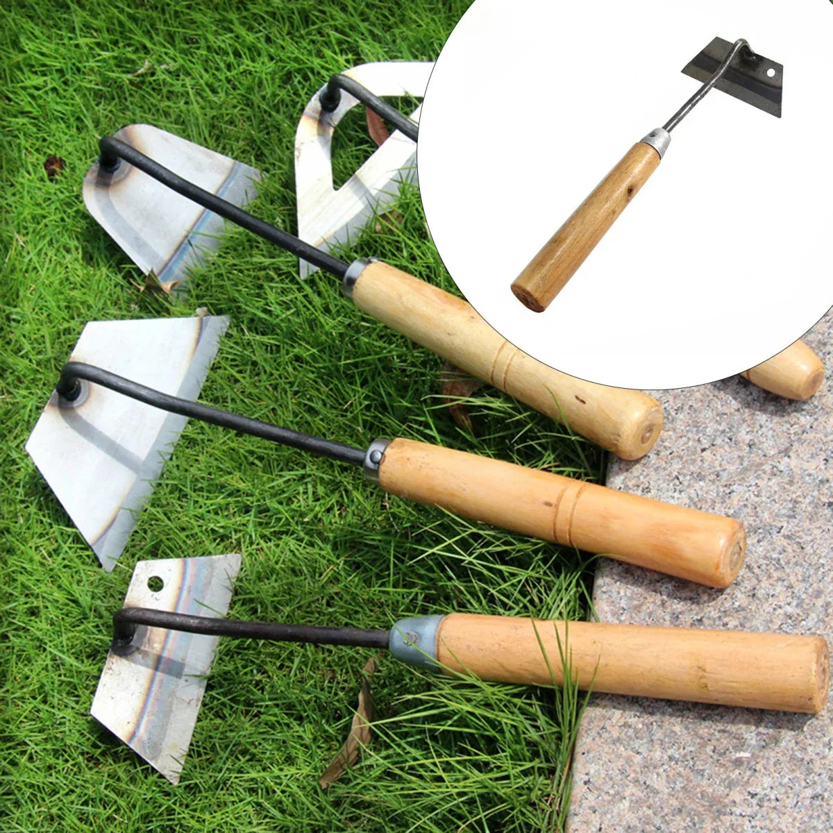 SOILAX – Dual-Purpose Carbon Steel Weeding Hoe Tool