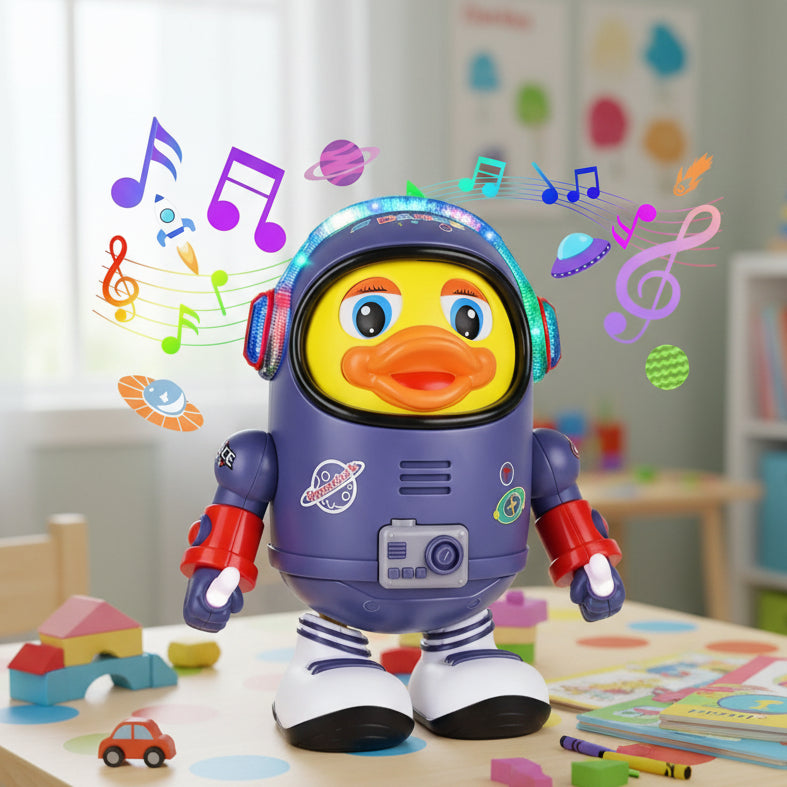 SPACEWADDLE – Dancing Duck Toy for Babies with Lights & Music