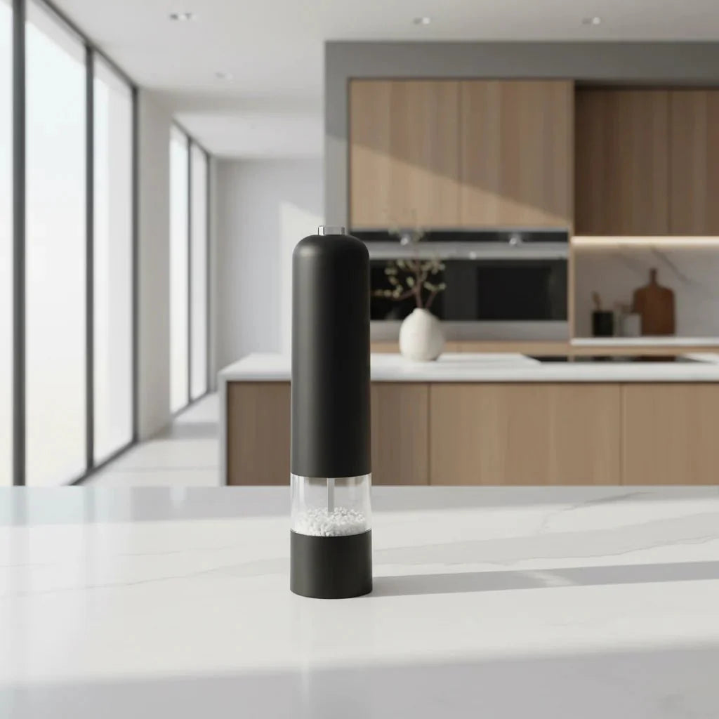 SPEEDSPICE – Electric Salt and Pepper Grinder Set with One-Handed Operation and Built-In Light
