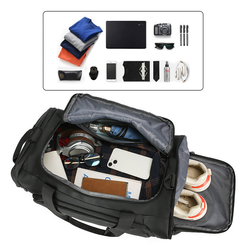 Men's large-capacity business travel shoulder handbag