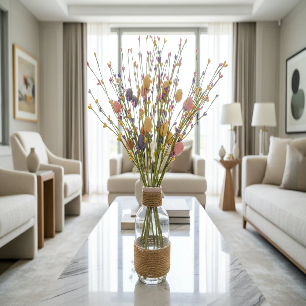 SPRINGOVA – Vibrant Easter Egg Cluster Stems for Spring Decor