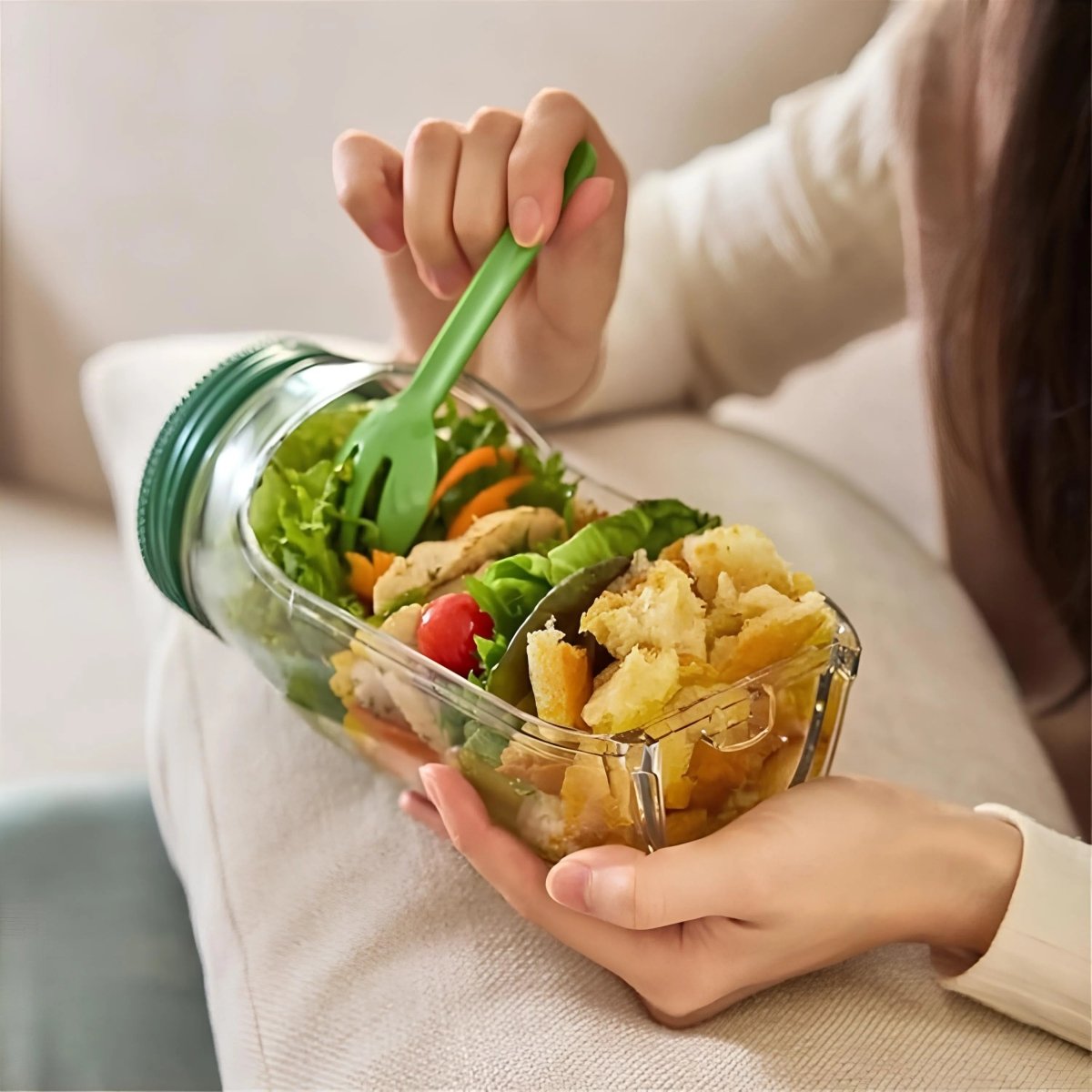 STACKMEAL – Layered Salad Shaker Jar for Fresh, Crisp Meals On-the-Go