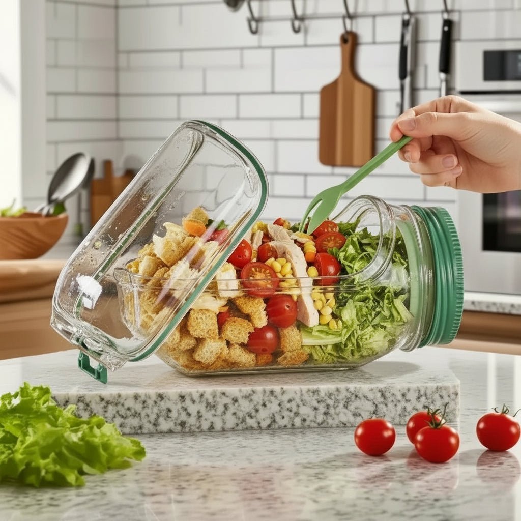 STACKMEAL – Layered Salad Shaker Jar for Fresh, Crisp Meals On-the-Go