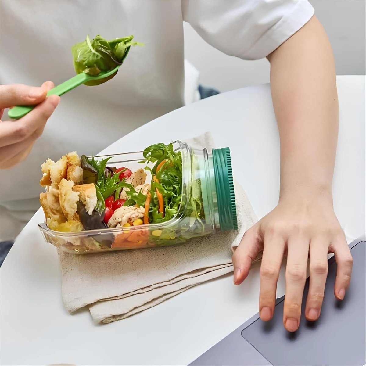 STACKMEAL – Layered Salad Shaker Jar for Fresh, Crisp Meals On-the-Go