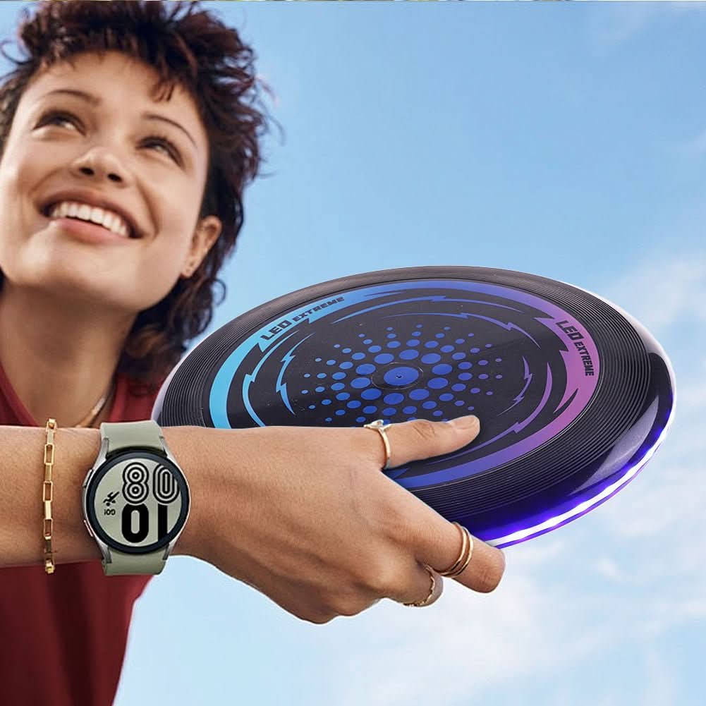 STARSPIN – LED Light-Up Frisbee for Nighttime Outdoor Play