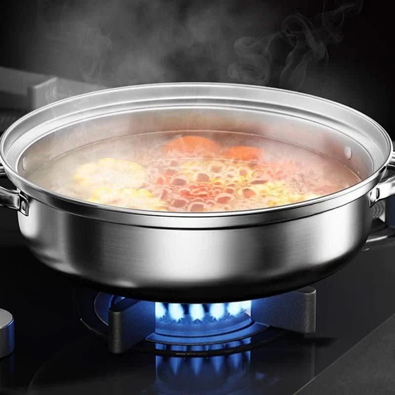 STEAMPRO – 3-Tier Stainless Steel Steamer with Clear Glass Lid