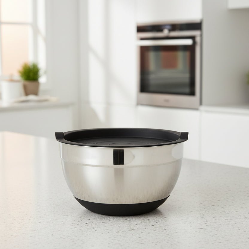 STEELBLEND – Stainless Steel Mixing Bowl with Non-Slip Silicone Bottoms