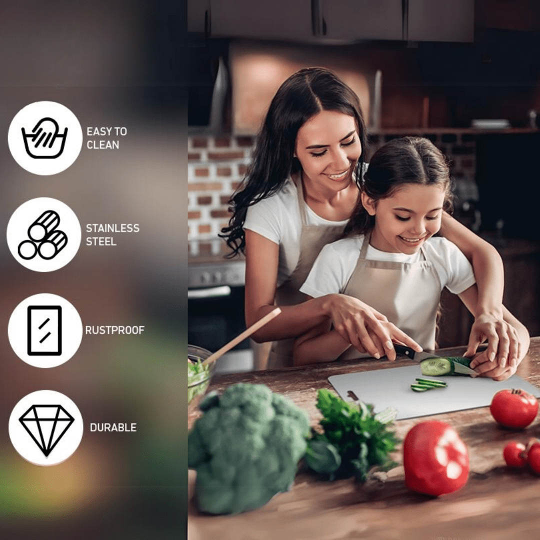 STEELCUT – Premium Stainless Steel Cutting Board for Hygienic & Durable Use