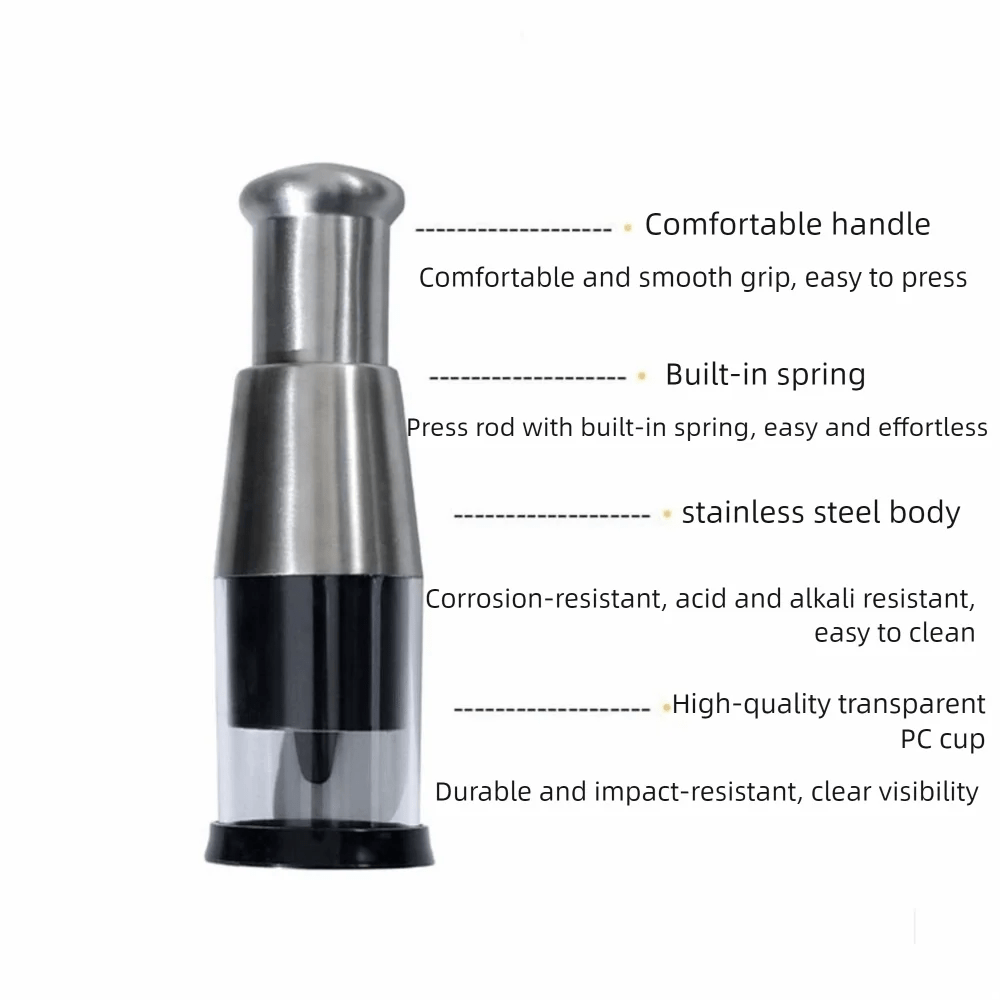 STEELMINCE – Compact Garlic Chopper Featuring Durable Steel Cutting Blades
