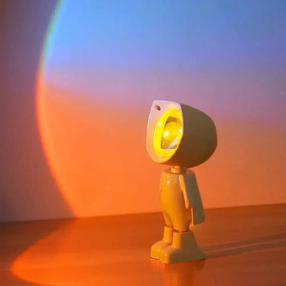 STELLABOT – Astronaut Robot Rainbow Light with Rechargeable Ambient Glow