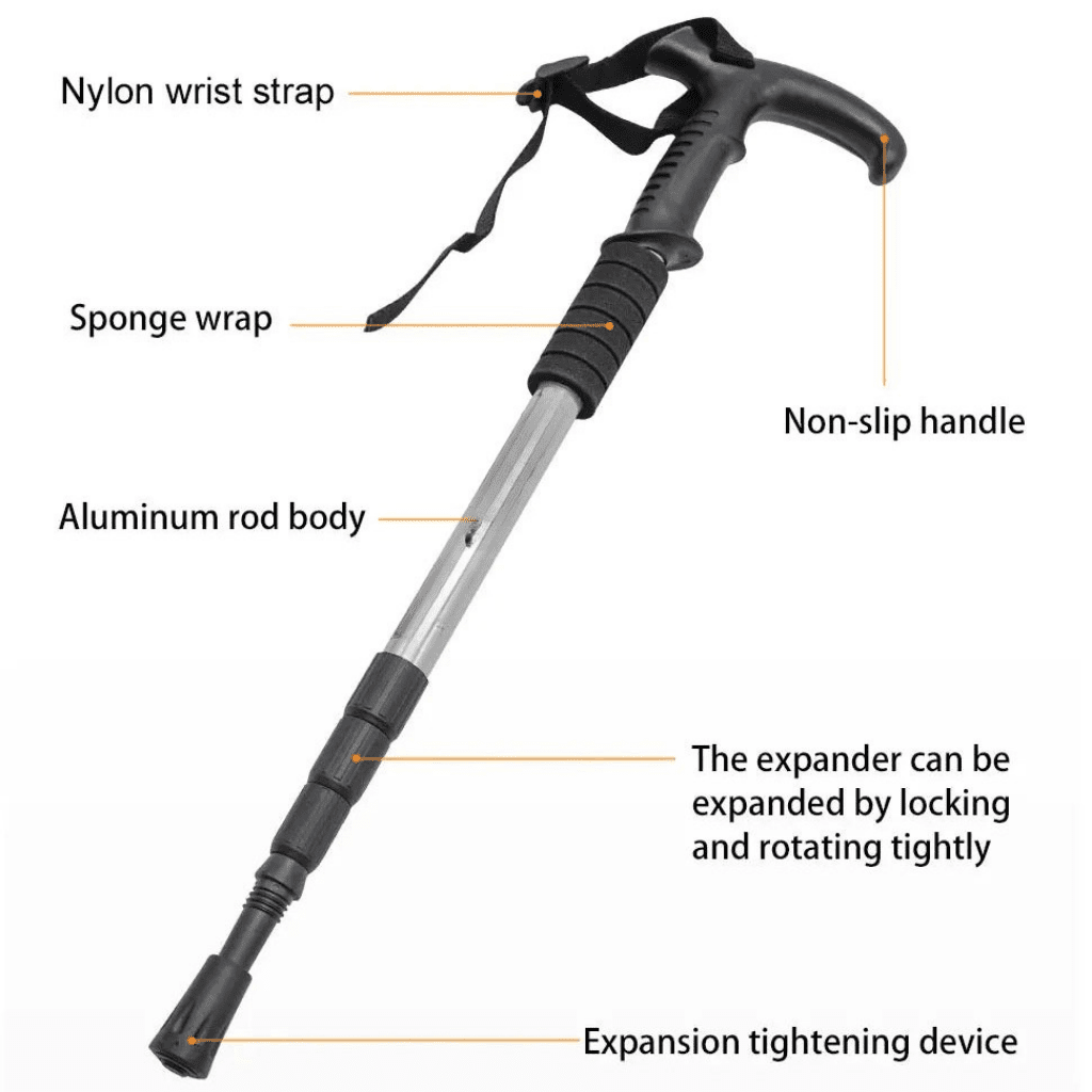 STEPALU – Lightweight Telescopic Hiking Poles with Comfort Non-Slip Handle