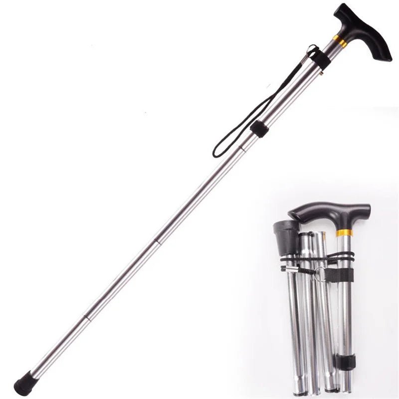 STEPFOLD – Compact Telescopic Folding Walking Stick for Controlled Hiking Support