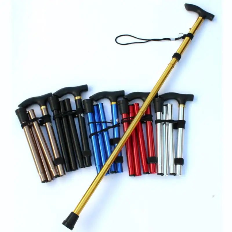 STEPFOLD – Compact Telescopic Folding Walking Stick for Controlled Hiking Support