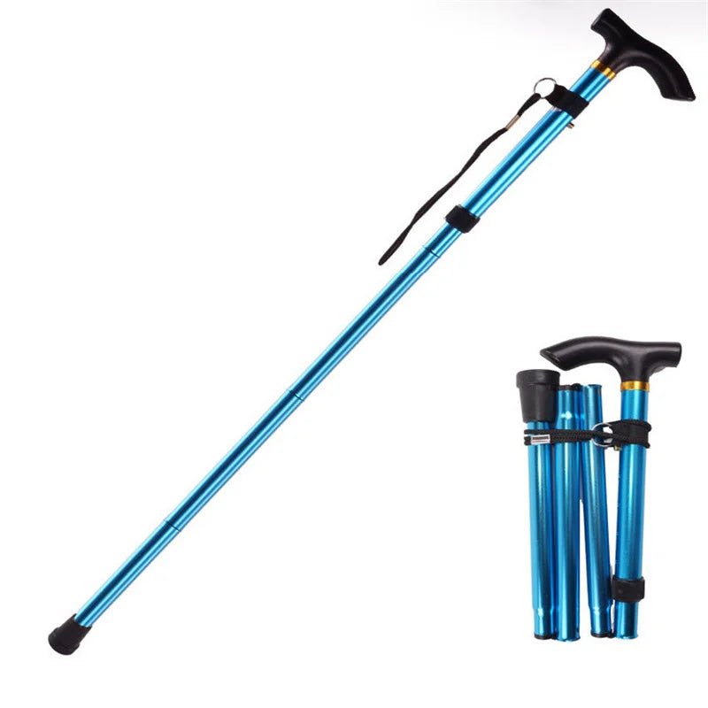 STEPFOLD – Compact Telescopic Folding Walking Stick for Controlled Hiking Support