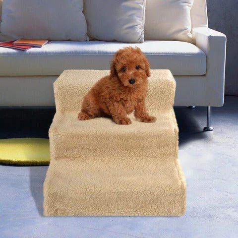 STEPPAW MINI – Portable 3-Step Dog Stairs for Small Pets