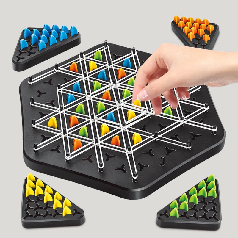 STRATEXA – Chain Triangle Board Game for Smart Multiplayer Battles