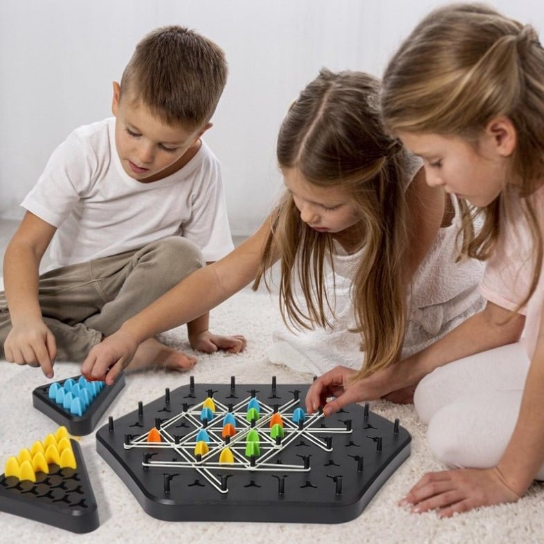 STRATEXA – Chain Triangle Board Game for Smart Multiplayer Battles