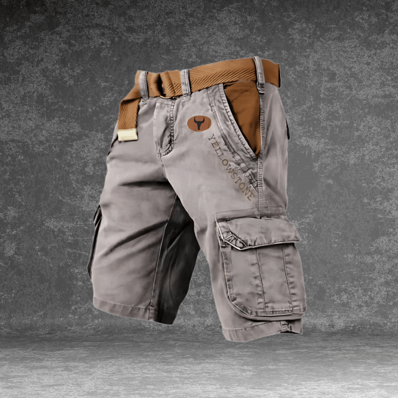 EVERMOVE – Men’s Cargo Shorts with Multi-Pocket Utility & Durable Polyester Fabric