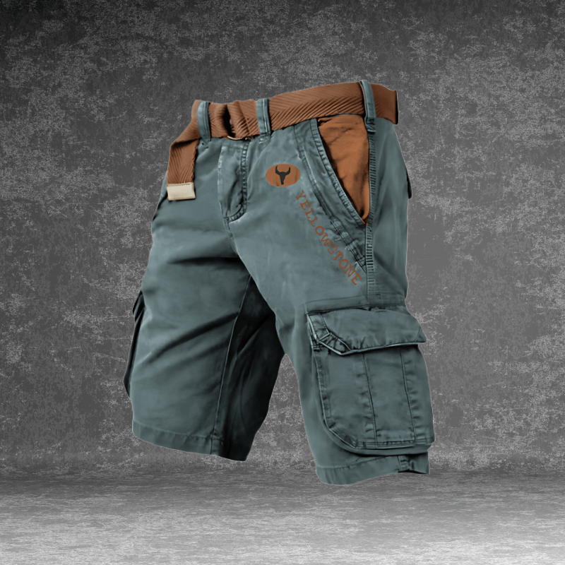 EVERMOVE – Men’s Cargo Shorts with Multi-Pocket Utility & Durable Polyester Fabric