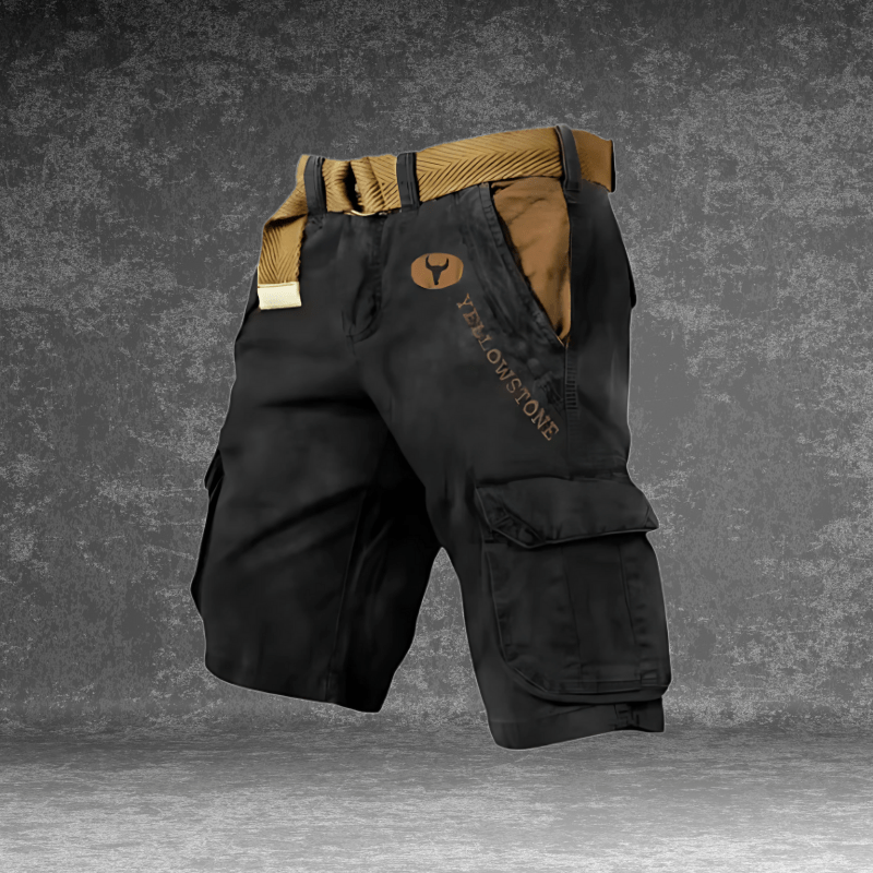 EVERMOVE – Men’s Cargo Shorts with Multi-Pocket Utility & Durable Polyester Fabric