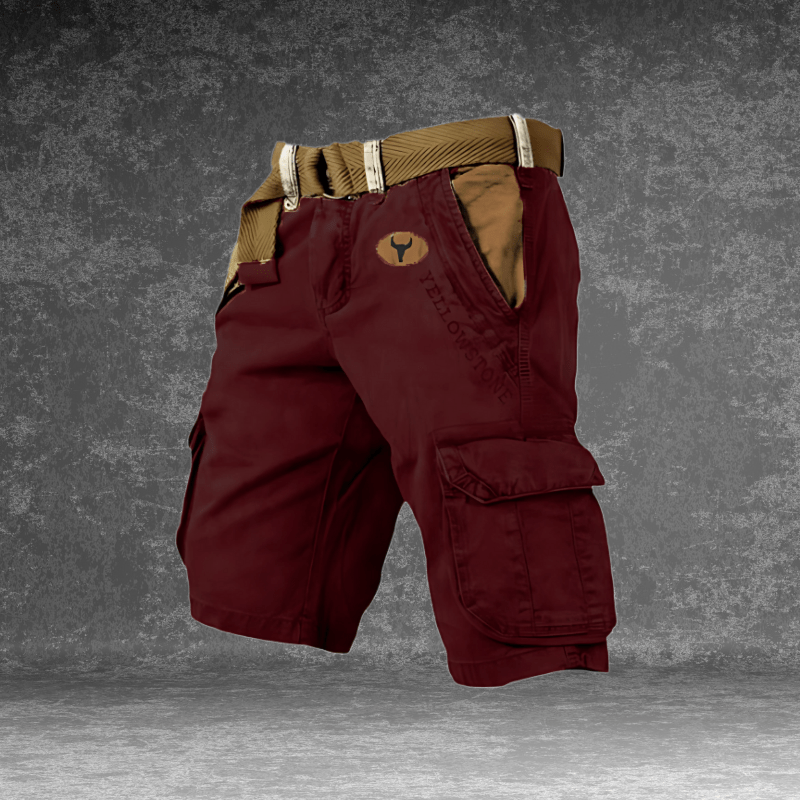 EVERMOVE – Men’s Cargo Shorts with Multi-Pocket Utility & Durable Polyester Fabric