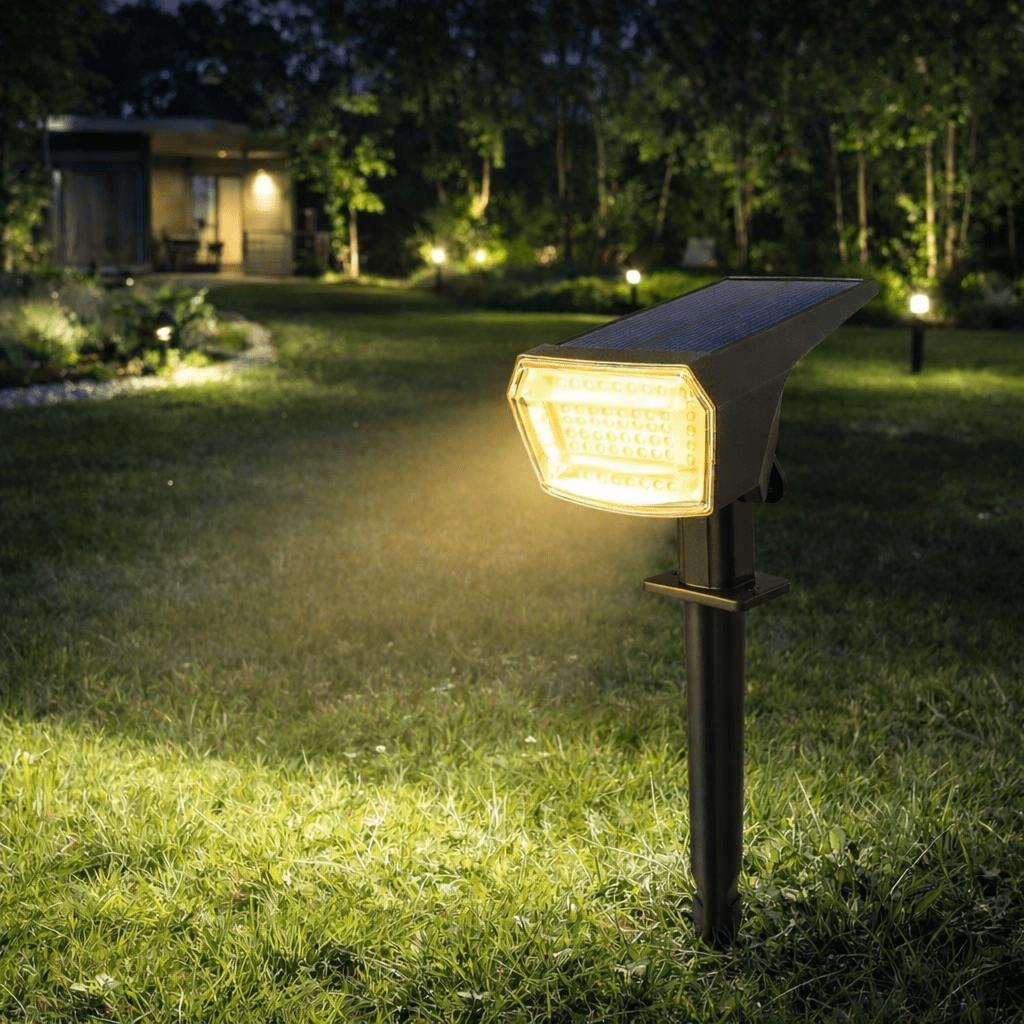 SUNBEAMER – Solar LED Floodlight with Long-Lasting Battery
