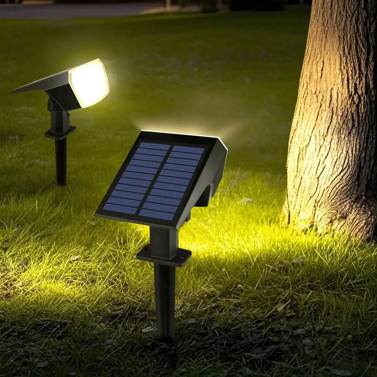 SUNBEAMER – Solar LED Floodlight with Long-Lasting Battery